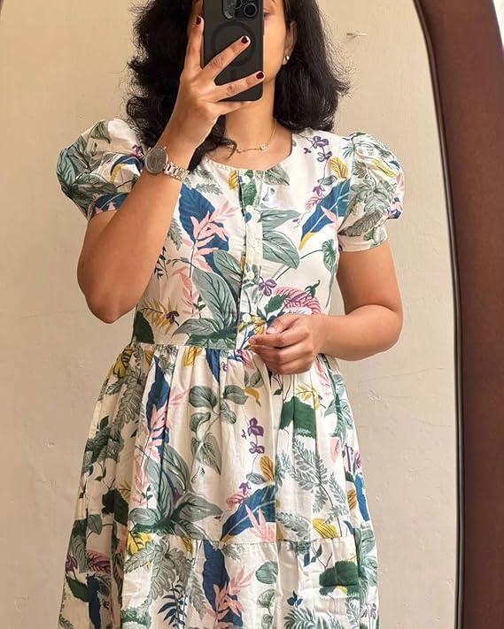 Premium 14 Kg Rayon Printed Gown Kurti for Women – Trendy & Comfortable