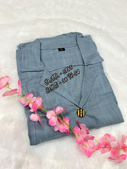 Pure Cotton Khaadi ( Slub / Flex ) Fabric 1 Piece Set.