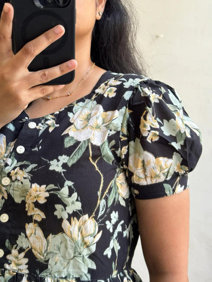 Rayon 14 KG Fabric Printed Gown Kurta