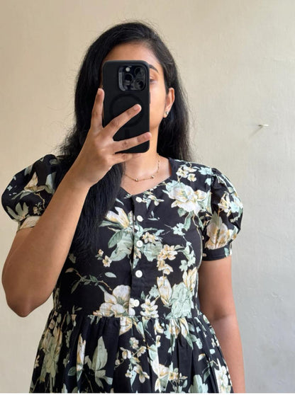 Rayon 14 KG Fabric Printed Gown Kurta