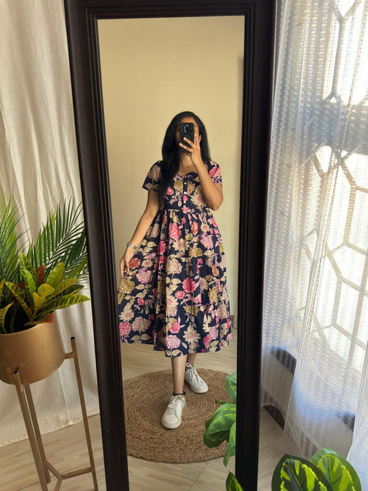 Comfort Fit Printed Rayon Gown Kurta | High Quality 14 KG Fabric