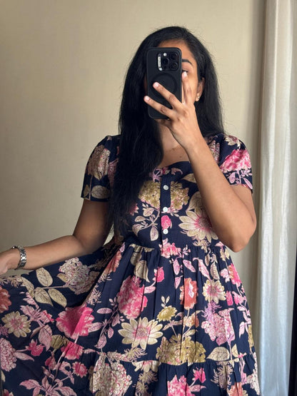 Comfort Fit Printed Rayon Gown Kurta | High Quality 14 KG Fabric