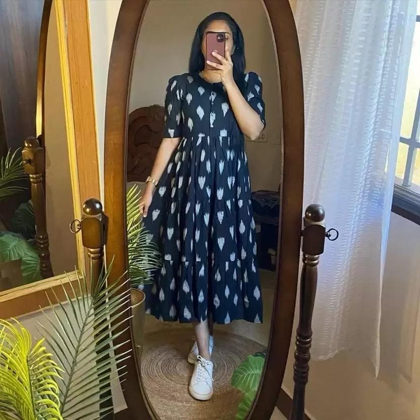 Trendy Rayon 14 Kg Printed Long Gown Kurta – Premium Daily Wear