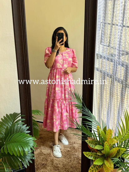 Trendy Rayon 14 Kg Printed Long Gown Kurta – Premium Daily Wear