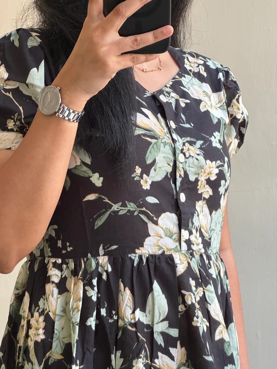 Trendy Rayon 14 Kg Printed Long Gown Kurta – Premium Daily Wear