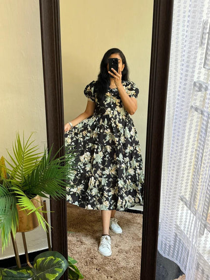 Trendy Rayon 14 Kg Printed Long Gown Kurta – Premium Daily Wear