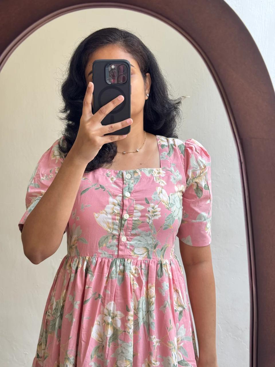 Trendy Rayon 14 Kg Printed Long Gown Kurta – Premium Daily Wear