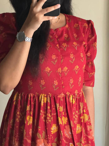 Trendy Rayon 14 Kg Printed Long Gown Kurta – Premium Daily Wear