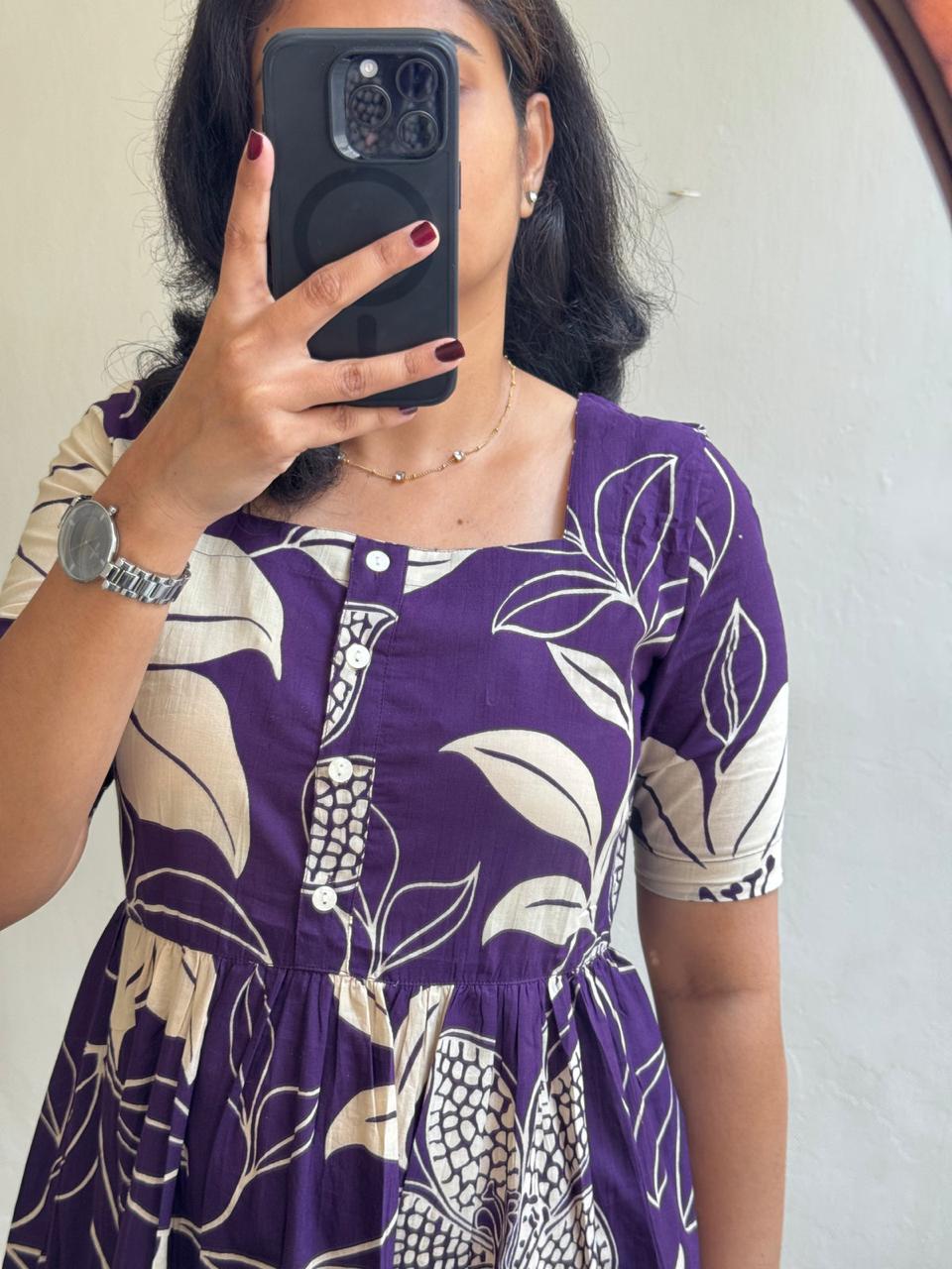 Premium 14 KG Rayon Printed Maxi Dress | Flowy Gown Kurta