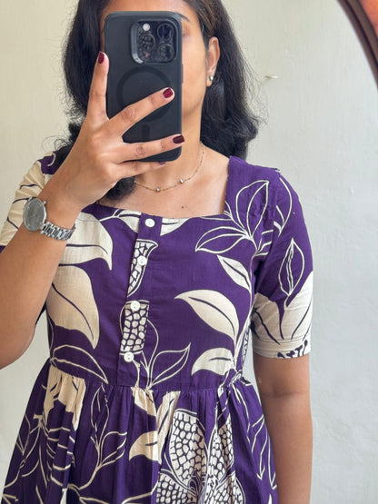 Premium 14 KG Rayon Printed Maxi Dress | Flowy Gown Kurta