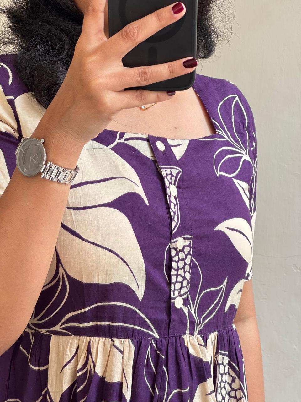 Premium 14 KG Rayon Printed Maxi Dress | Flowy Gown Kurta