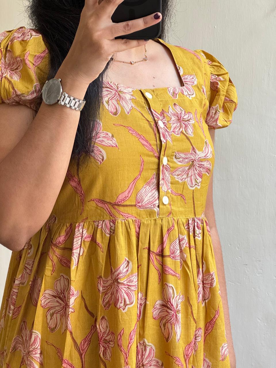 Premium 14 KG Rayon Printed Maxi Dress | Flowy Gown Kurta