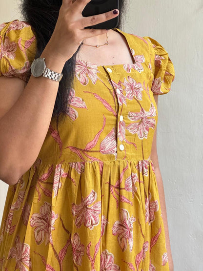 Premium 14 KG Rayon Printed Maxi Dress | Flowy Gown Kurta