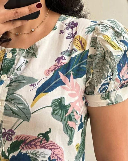 Premium 14 Kg Rayon Printed Gown Kurti for Women – Trendy & Comfortable