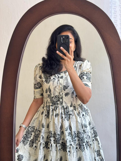 Premium 14 Kg Rayon Printed Gown Kurti for Women – Trendy & Comfortable