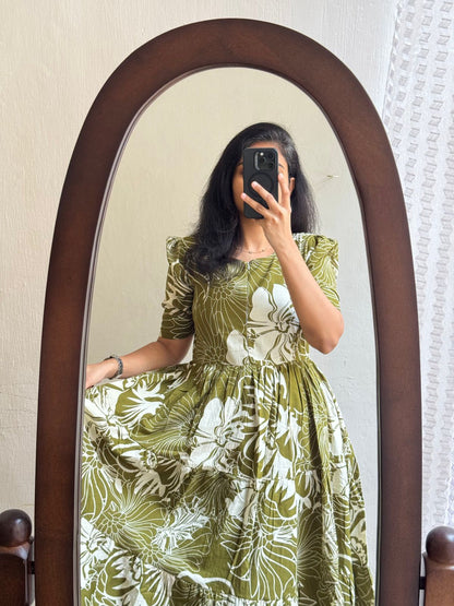 Comfort Fit Printed Rayon Gown Kurta | High Quality 14 KG Fabric