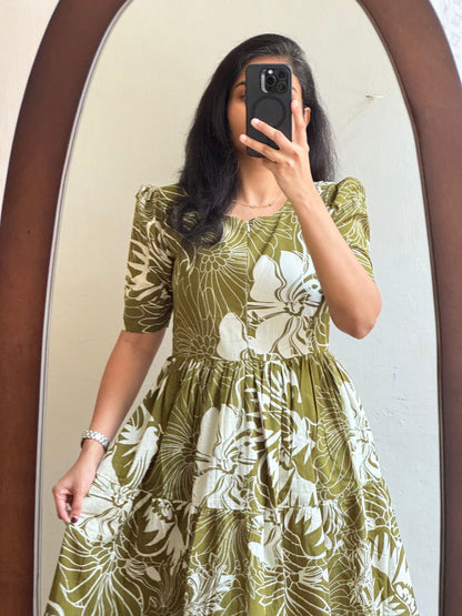 Comfort Fit Printed Rayon Gown Kurta | High Quality 14 KG Fabric