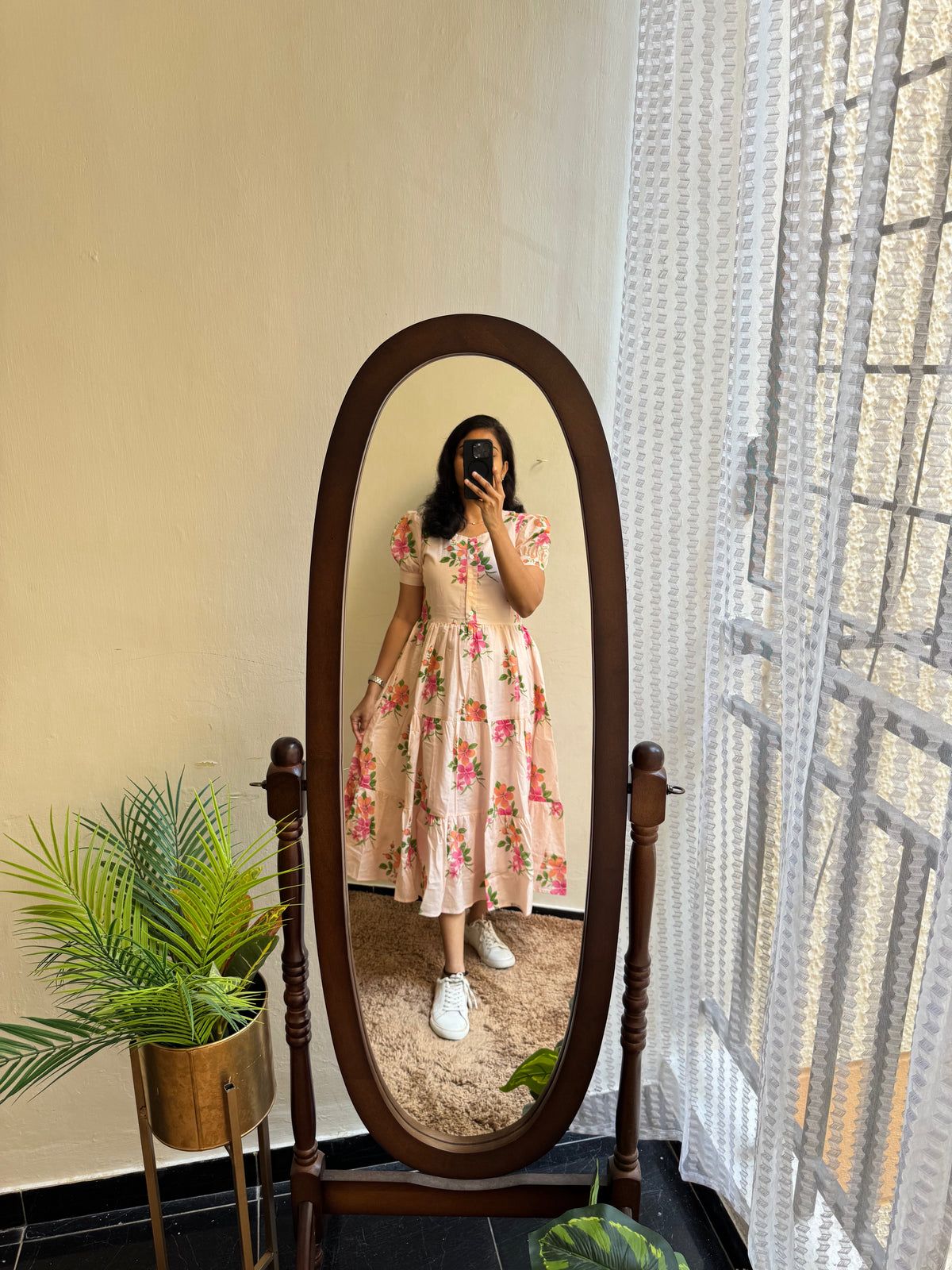 Comfort Fit Printed Rayon Gown Kurta | High Quality 14 KG Fabric