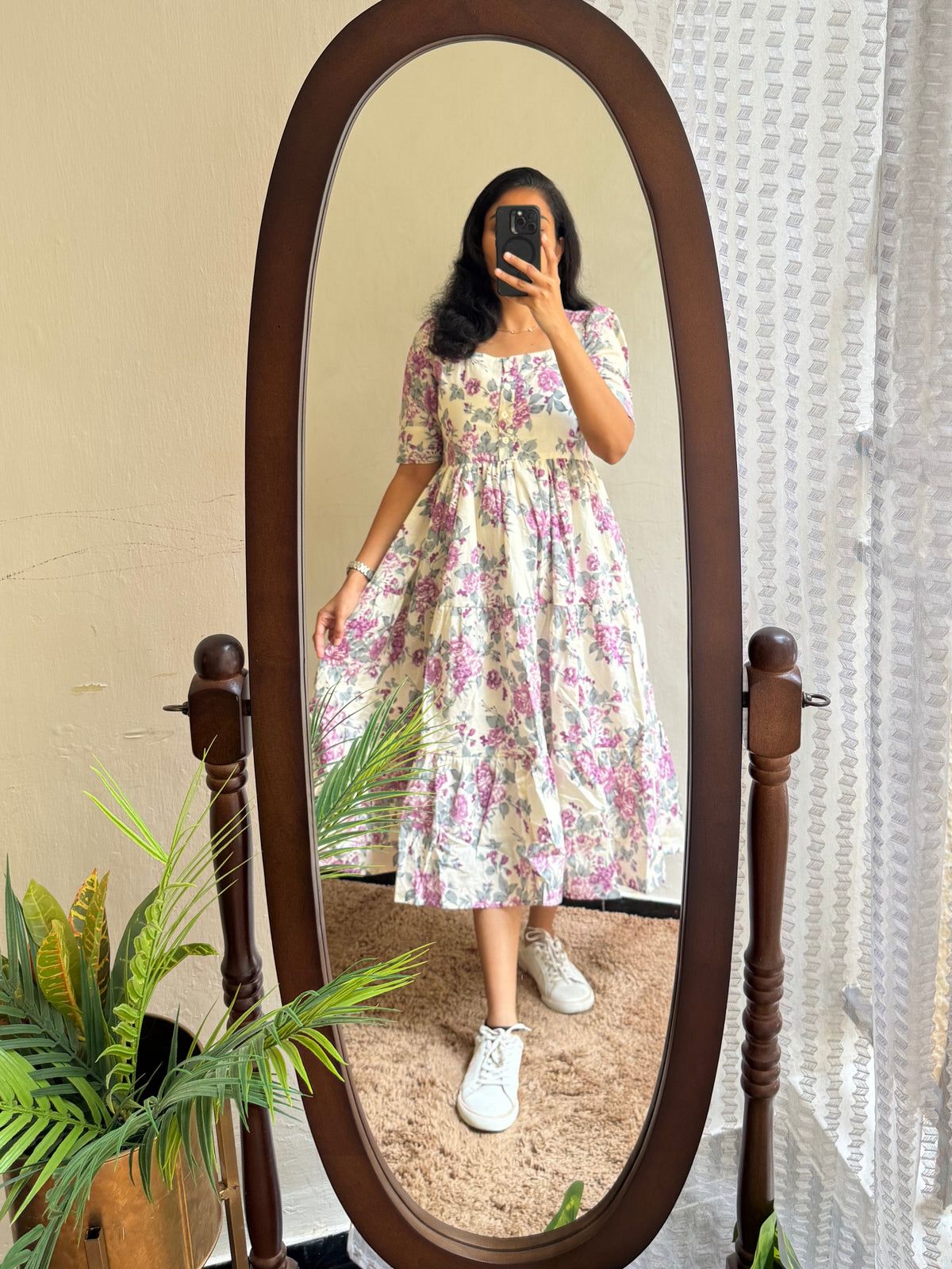 Comfort Fit Printed Rayon Gown Kurta | High Quality 14 KG Fabric