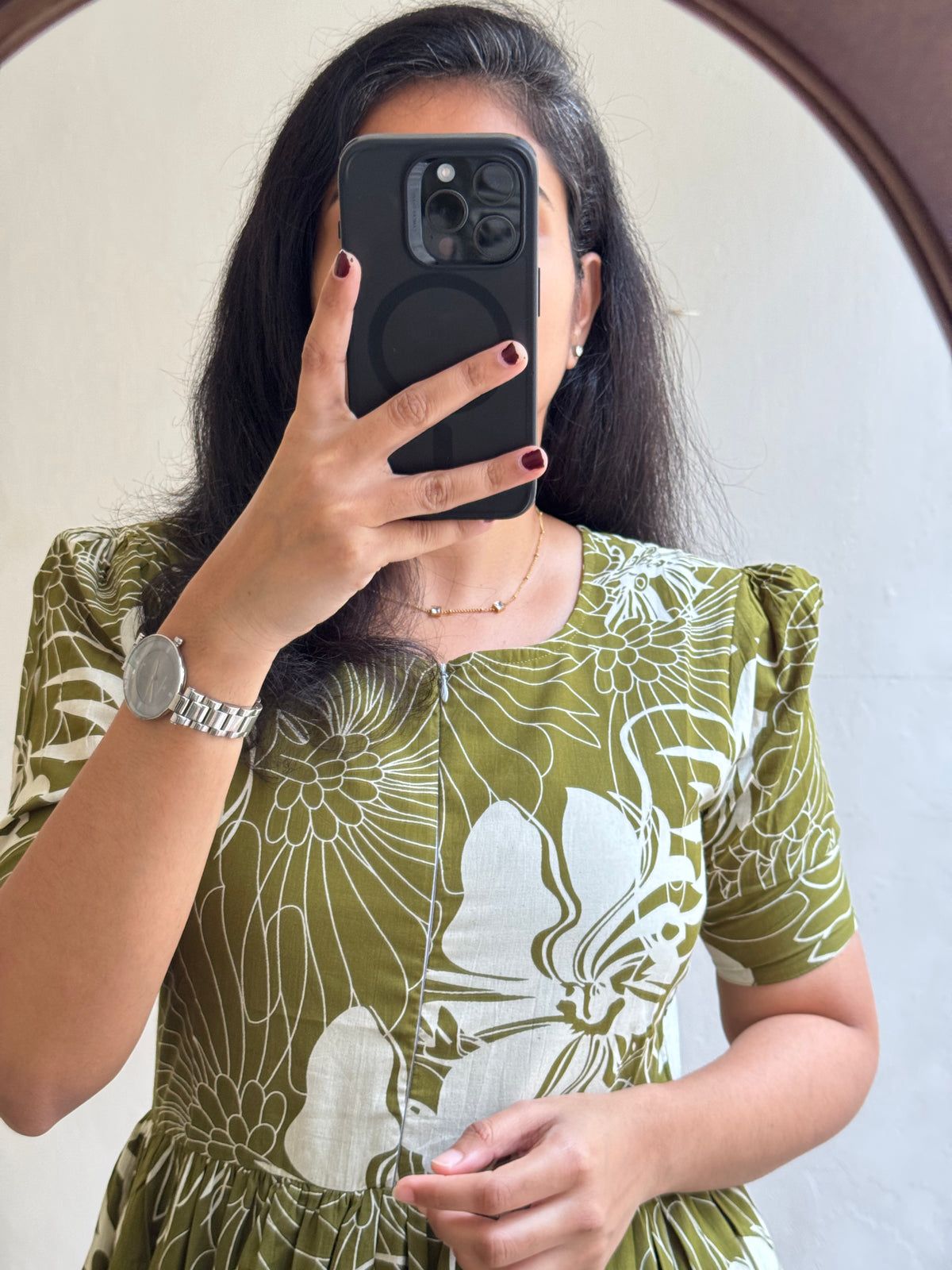 Comfort Fit Printed Rayon Gown Kurta | High Quality 14 KG Fabric