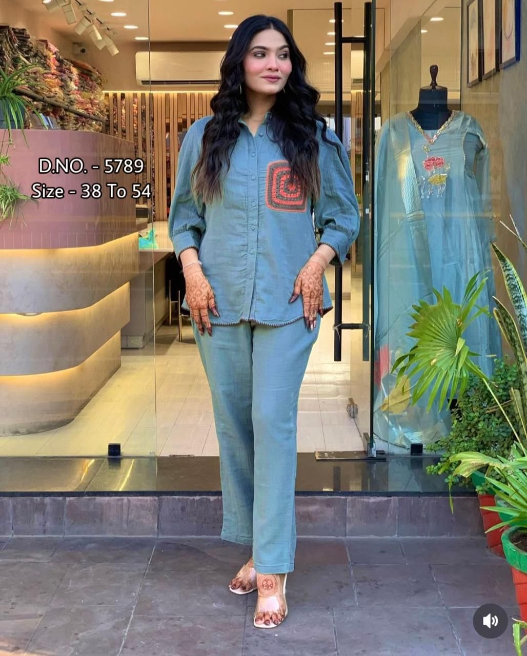 Premium Cotton Slub / Cotton Flex (Khadi) Aari Embroidered Cordset