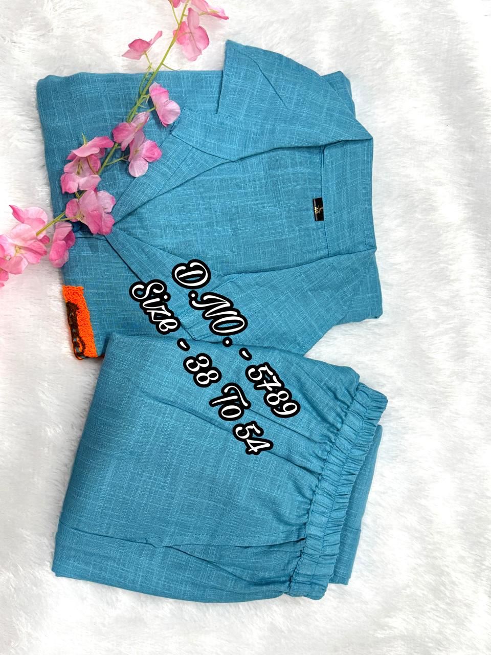 Premium Cotton Slub / Cotton Flex (Khadi) Aari Embroidered Cordset