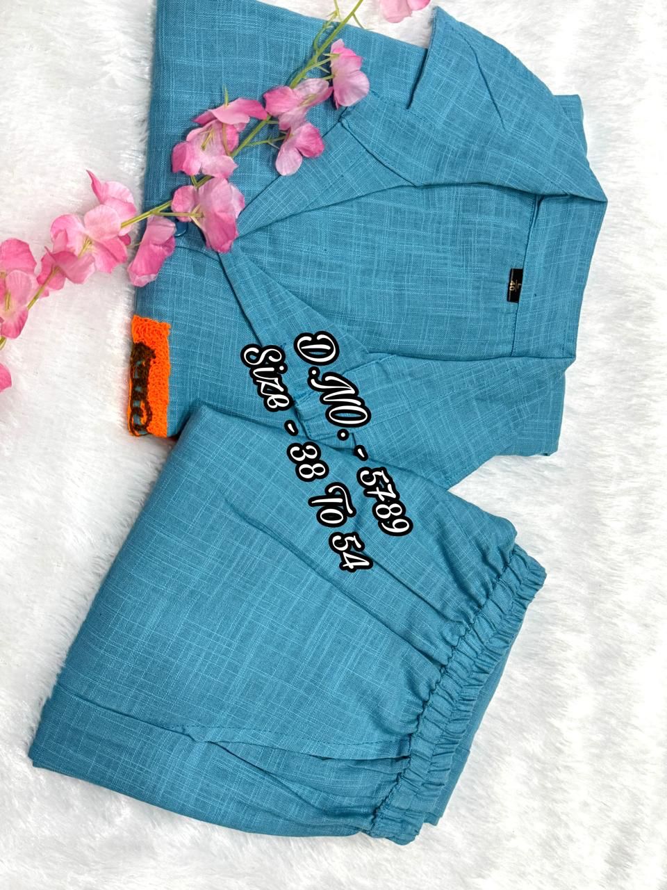 Premium Cotton Slub / Cotton Flex (Khadi) Aari Embroidered Cordset