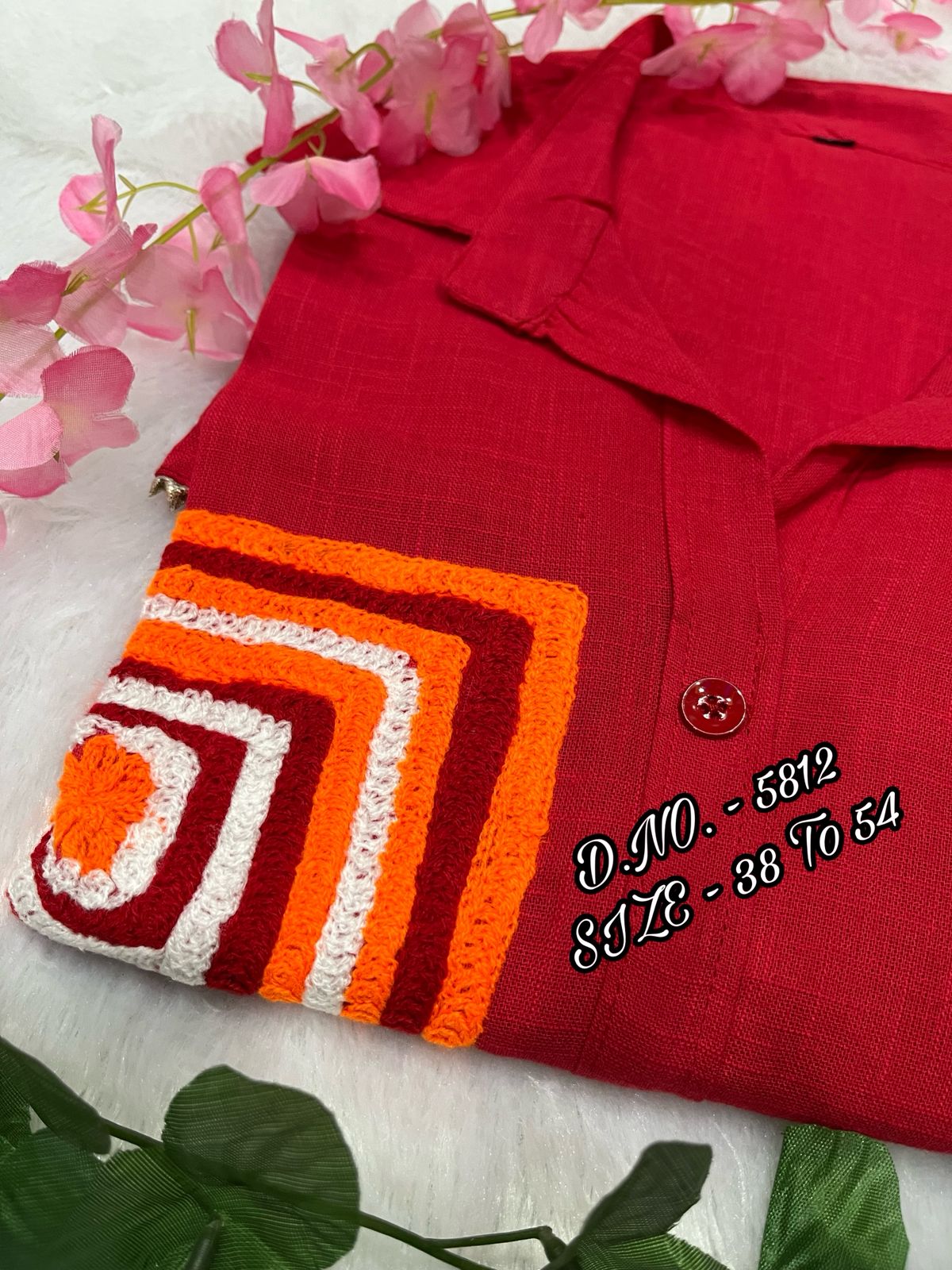 Premium Cotton Slub / Cotton Flex (Khadi) Aari Embroidered Cordset