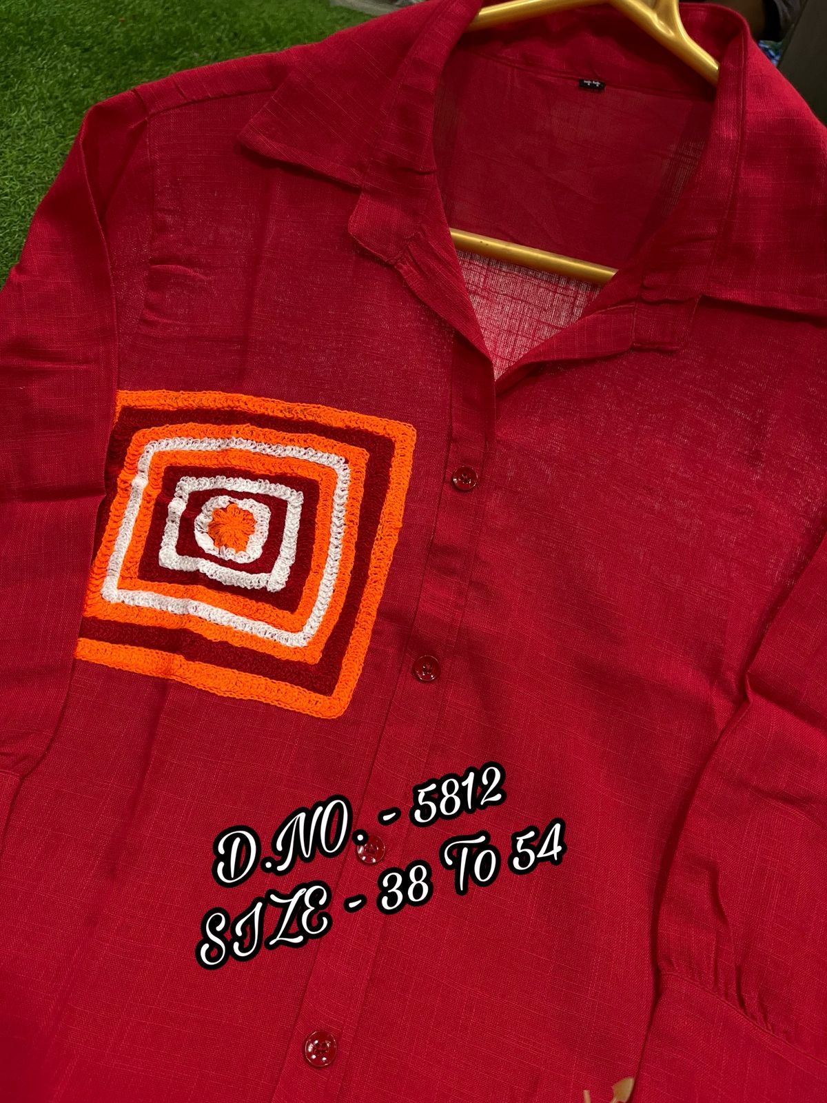 Premium Cotton Slub / Cotton Flex (Khadi) Aari Embroidered Cordset