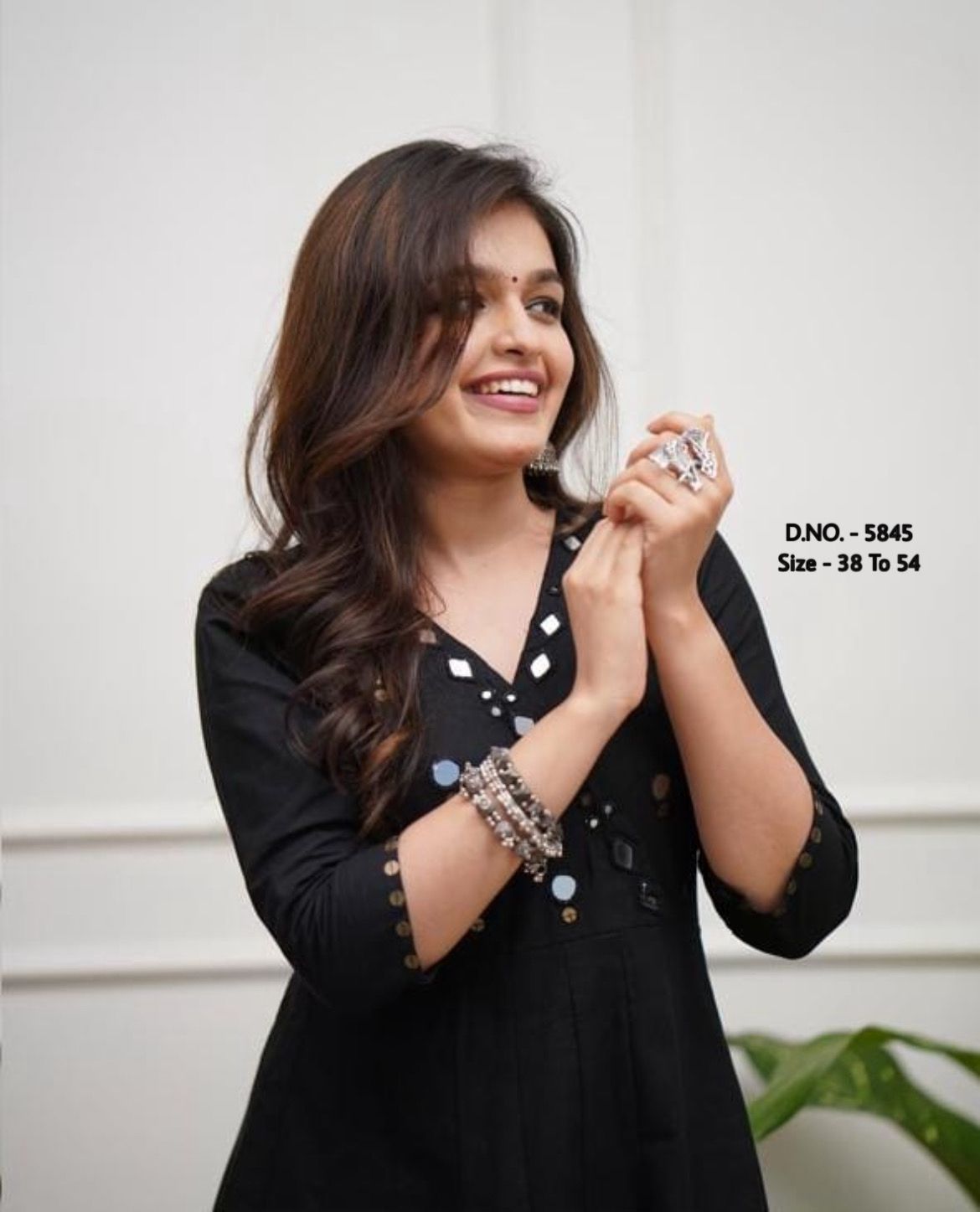 Beautiful Heavy Rayon 14Kg Floor-Length Gown Kurti with Mirror Foil Aari Work