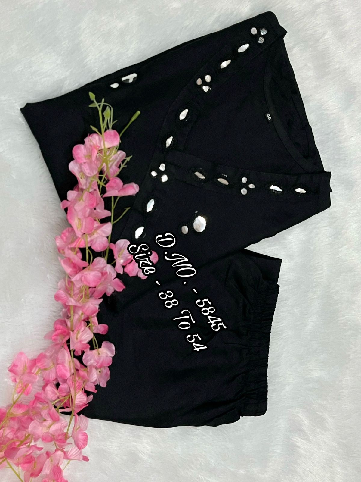 Beautiful Heavy Rayon 14Kg Floor-Length Gown Kurti with Mirror Foil Aari Work