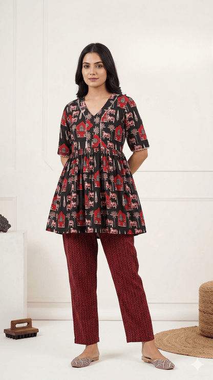 Cotton Cambric Topper for Women | Lightweight Casual Wear