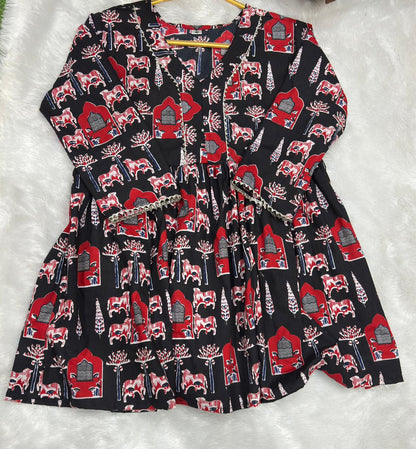 Cotton Cambric Topper for Women | Lightweight Casual Wear